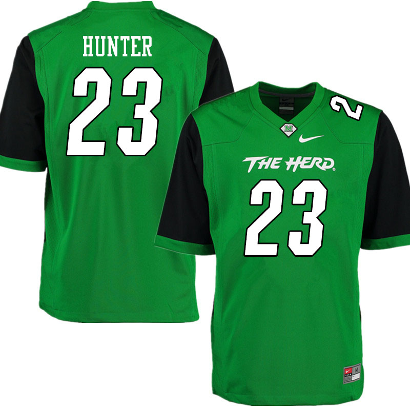 Men #23 Rashawn Hunter Marshall Thundering Herd College Football Jerseys Sale-Gren